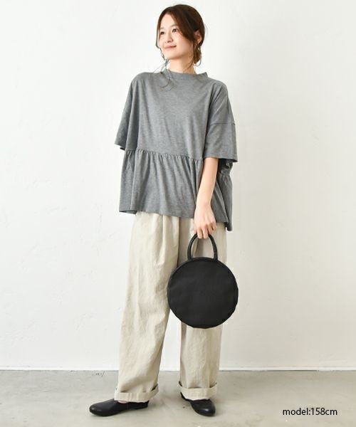 No18｜コットンワッシャーワイドボールパンツ [[CE1PT231008O]][C]