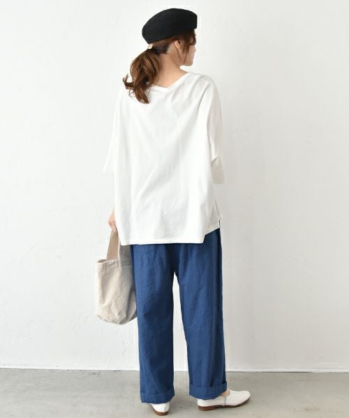  No18｜コットンワッシャーワイドボールパンツ [[CE1PT231008O]][C]