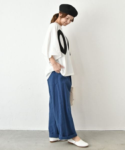  No18｜コットンワッシャーワイドボールパンツ [[CE1PT231008O]][C]