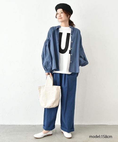  No18｜コットンワッシャーワイドボールパンツ [[CE1PT231008O]][C]