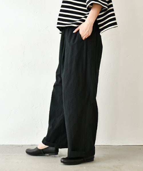  No18｜コットンワッシャーワイドボールパンツ [[CE1PT231008O]][C]