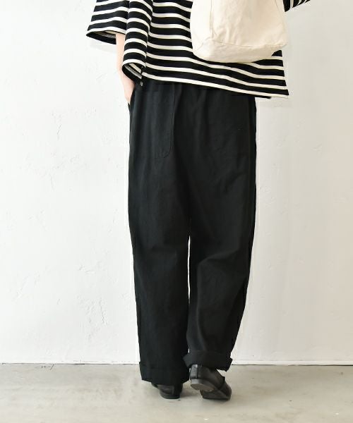  No18｜コットンワッシャーワイドボールパンツ [[CE1PT231008O]][C]