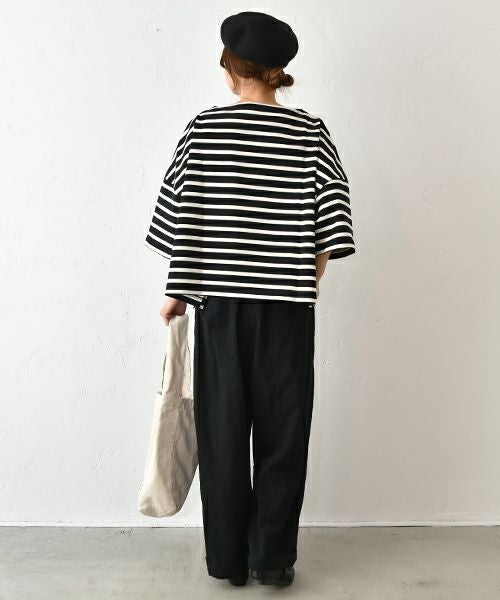  No18｜コットンワッシャーワイドボールパンツ [[CE1PT231008O]][C]