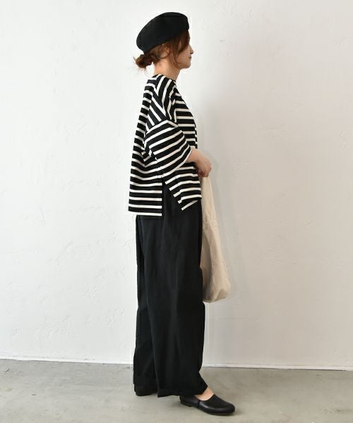  No18｜コットンワッシャーワイドボールパンツ [[CE1PT231008O]][C]