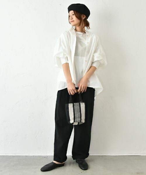  No18｜コットンワッシャーワイドボールパンツ [[CE1PT231008O]][C]