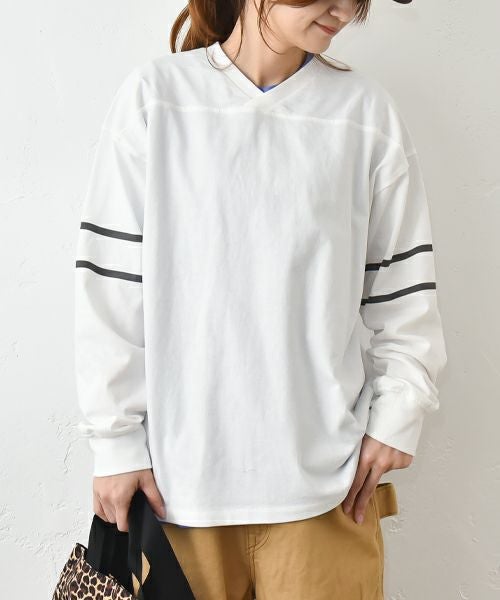 IN THE MARKET｜2WAYライン入りカットソー [[C-2352]][C]