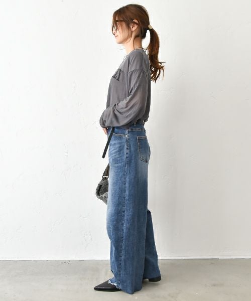 HUMS｜ロゴシアーカットソー [[C-5056]][C]