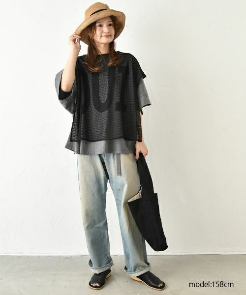 No18｜ワイドカットソー(ロゴ) [[CE1CT250301-1]][C]