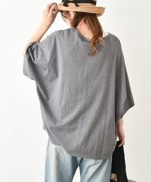 No18｜ワイドカットソー(ロゴ) [[CE1CT250301-1]][C]