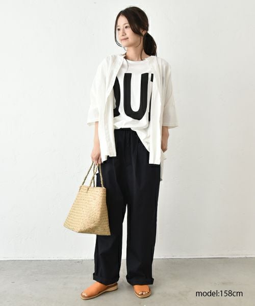 No18｜ワイドカットソー(ロゴ) [[CE1CT250301-1]][C]