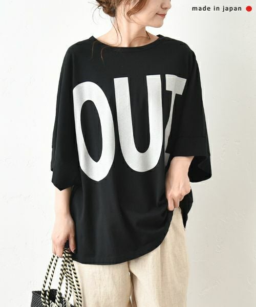 No18｜ワイドカットソー(ロゴ) [[CE1CT250301-1]][C]