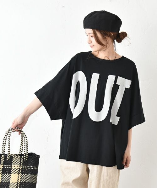 No18｜ワイドカットソー(ロゴ) [[CE1CT250301-1]][C]