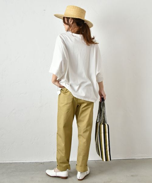  No18｜ワイドカットソー(無地) [[CE1CT250301]][C]