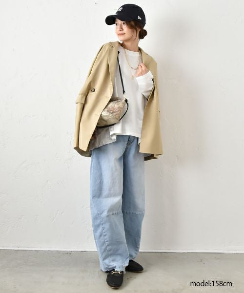 HUMS｜布帛切り替えカットソー [[200152]][C]