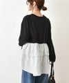 HUMS｜布帛切り替えカットソー [[200152]][C]
