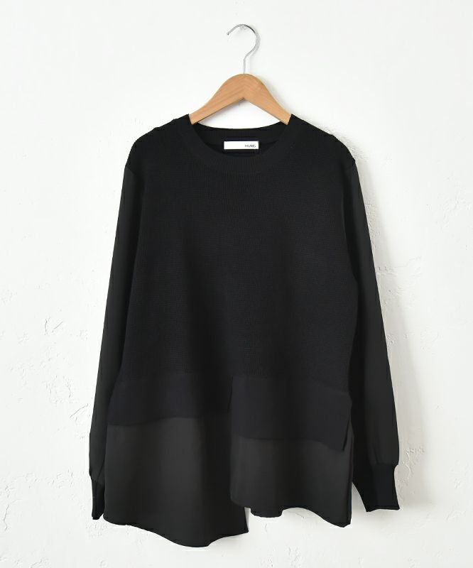 HUMS｜異素材切り替えカットソー [[800152]][C]
