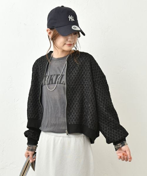 HUMS｜ジップアップブルゾン [[610152]][C]