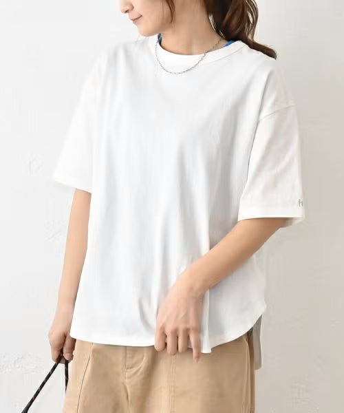 her.｜刺繍半袖カットソー [[CE3CT240403A]][C]