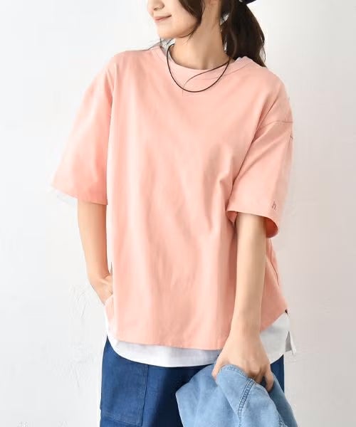 her.｜刺繍半袖カットソー [[CE3CT240403A]][C]