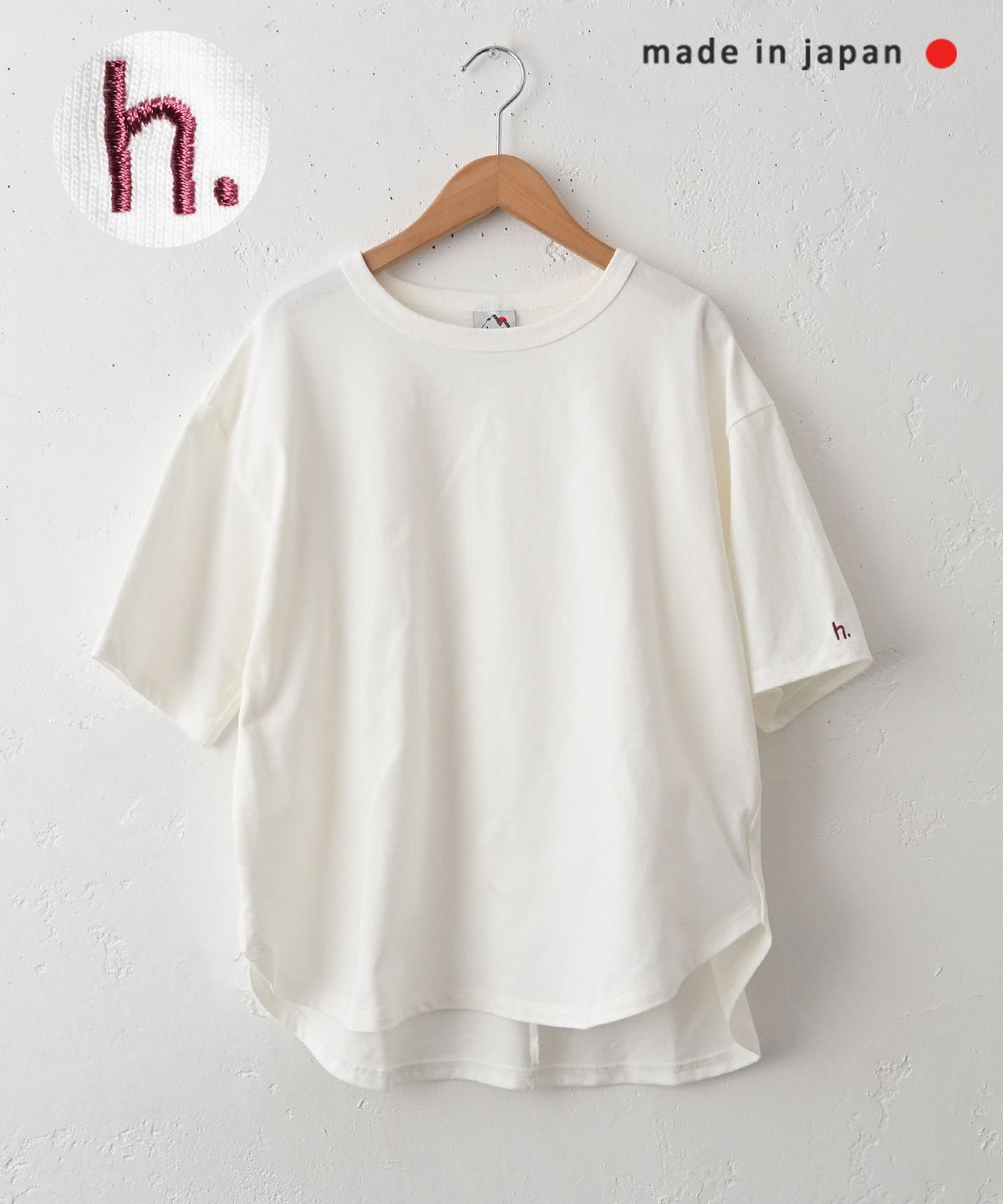 her.｜刺繍半袖カットソー [[CE3CT240403A]][C]