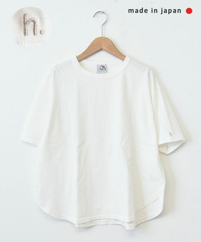 her.｜刺繍半袖カットソー [[CE3CT240403A]][C]