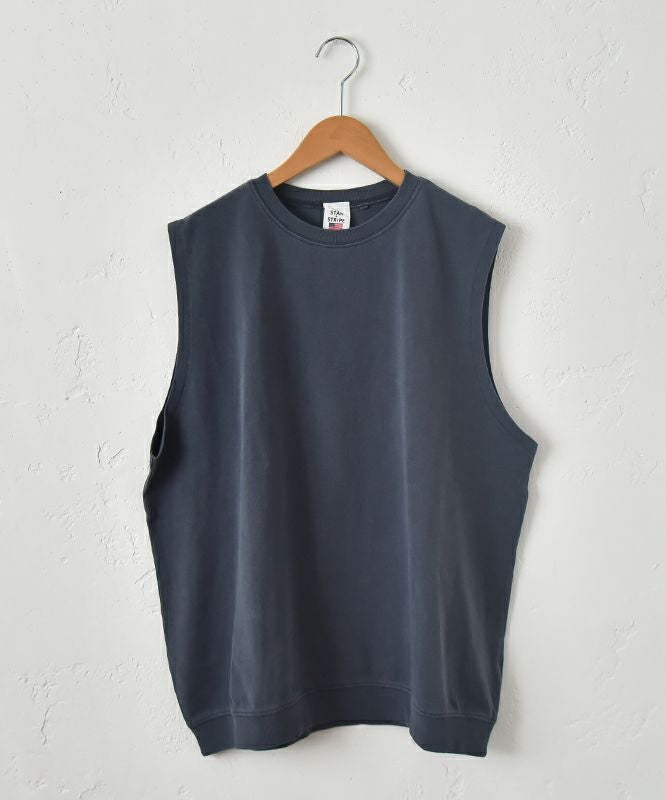  STAR＆STRIPE｜ピグメント加工ノースリーブカットソー [[SSMD-086]][C]