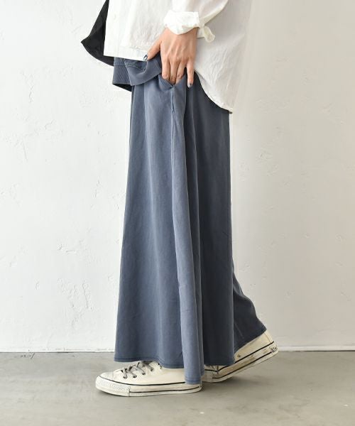 STAR＆STRIPE｜ピグメント加工カットスカート [[SSMD-080]][C]