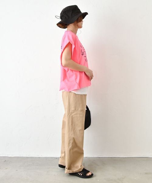 THE DAY｜ルーズフィットビックサイズカットオフスリーブTee [[TG-250509]][C]