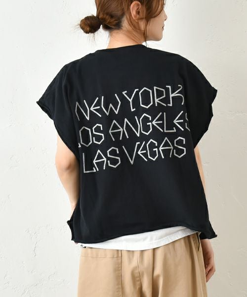 THE DAY｜ルーズフィットビックサイズカットオフスリーブTee [[TG-250509]][C]