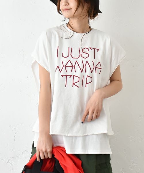 THE DAY｜ルーズフィットビックサイズカットオフスリーブTee [[TG-250509]][C]