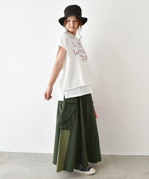 THE DAY｜ルーズフィットビックサイズカットオフスリーブTee [[TG-250509]][C]