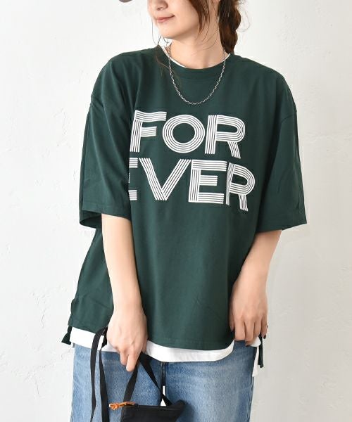 THE DAY｜サイドスリットオーバーサイズTee [[TG-250558]][C]