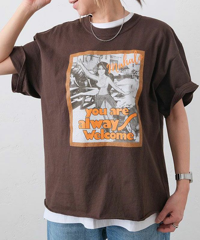 THE DAY｜カットオフショートスリーブTee/Welcome [[TG-250559]][C]