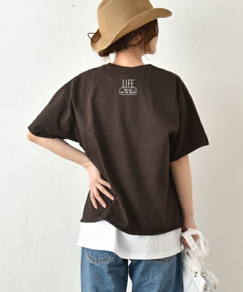 THE DAY｜カットオフショートスリーブTee/Welcome [[TG-250559]][C]