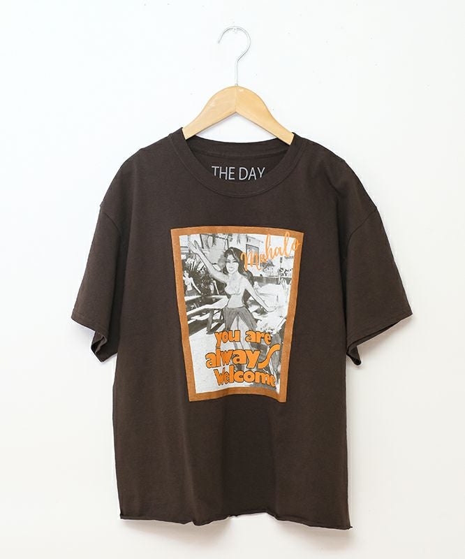 THE DAY｜カットオフショートスリーブTee/Welcome [[TG-250559]][C]