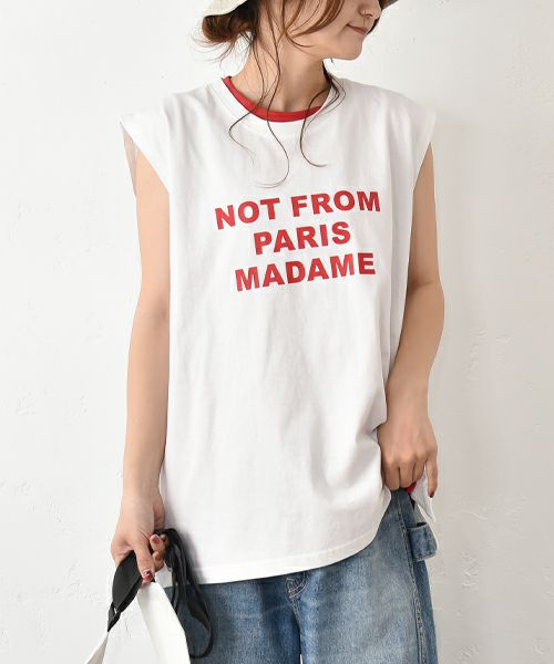  IN THE MARKET｜フレンチスリーブ ロゴカットソー [[C-2383]][C]