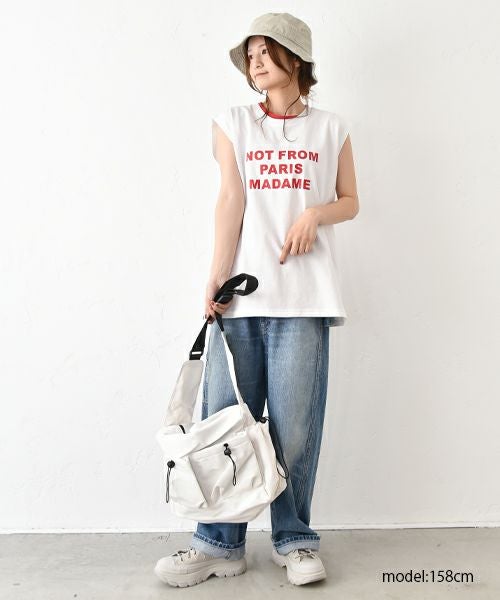  IN THE MARKET｜フレンチスリーブ ロゴカットソー [[C-2383]][C]