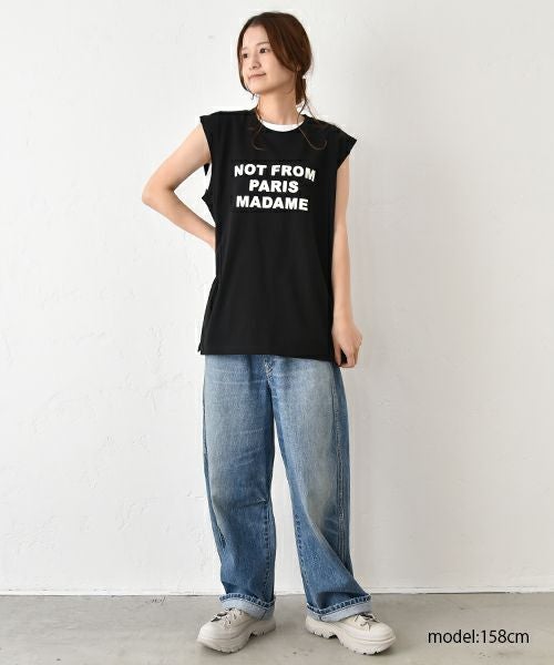  IN THE MARKET｜フレンチスリーブ ロゴカットソー [[C-2383]][C]