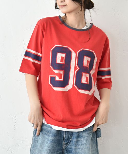 Gives a sense of fullment｜ビックプリントTee [[852360]][C]