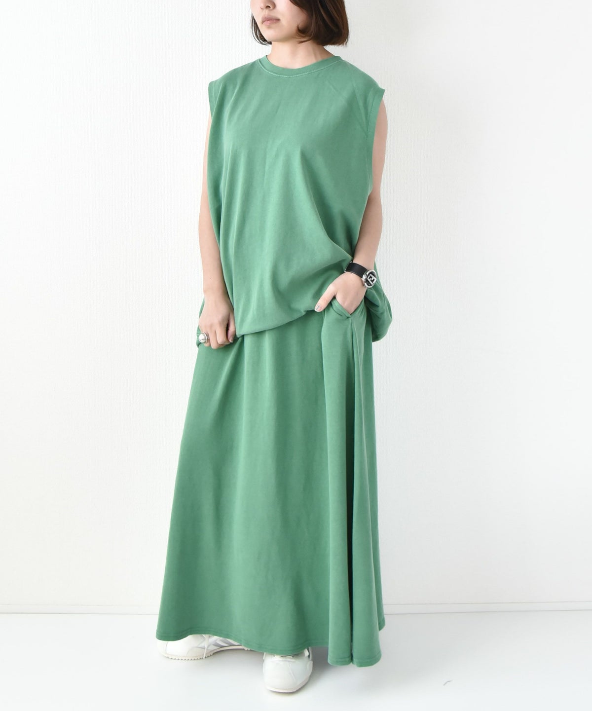 STAR＆STRIPE｜ピグメント加工ノースリーブカットソー[[SSMD-086]][D]