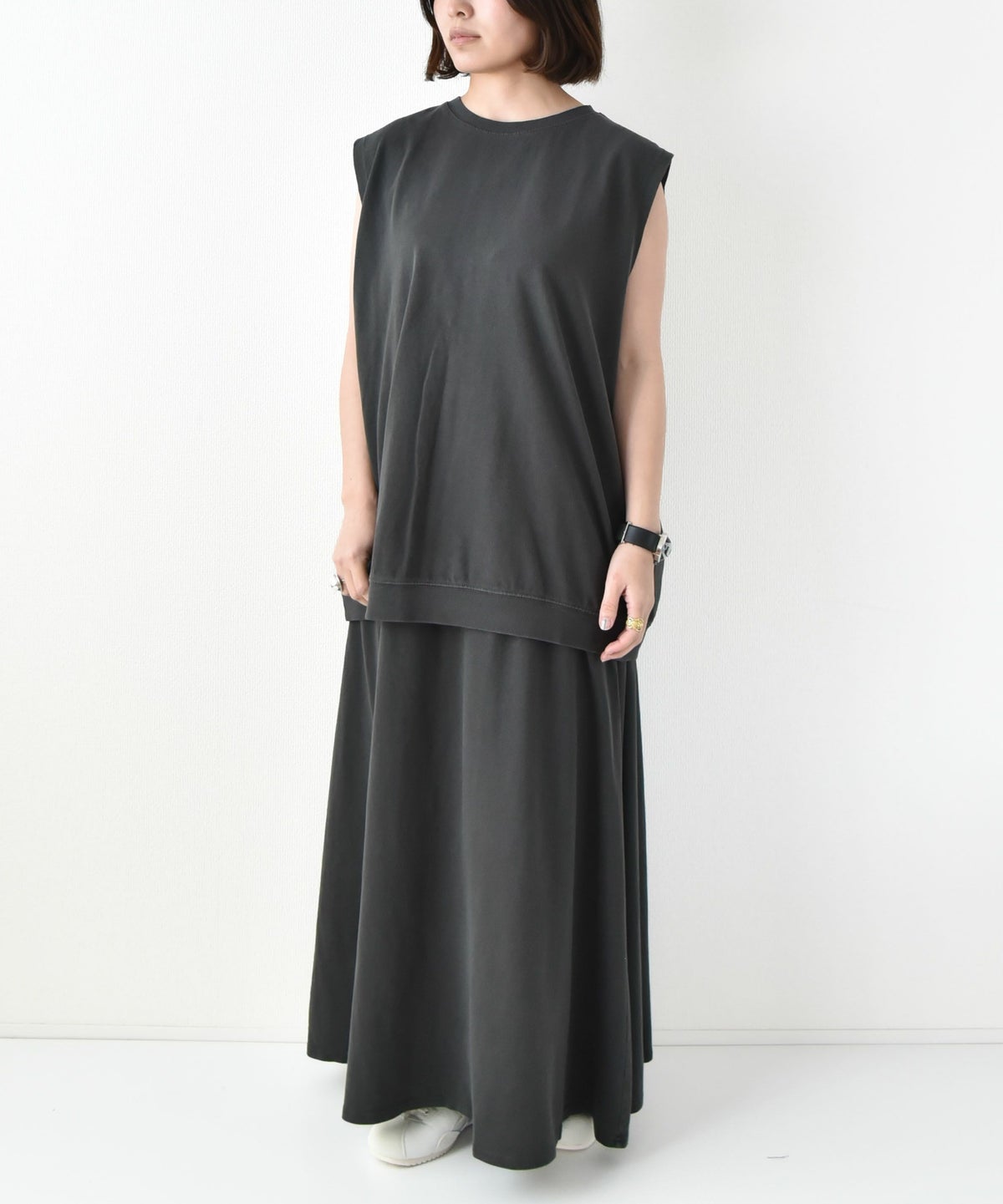 STAR＆STRIPE｜ピグメント加工ノースリーブカットソー[[SSMD-086]][D]