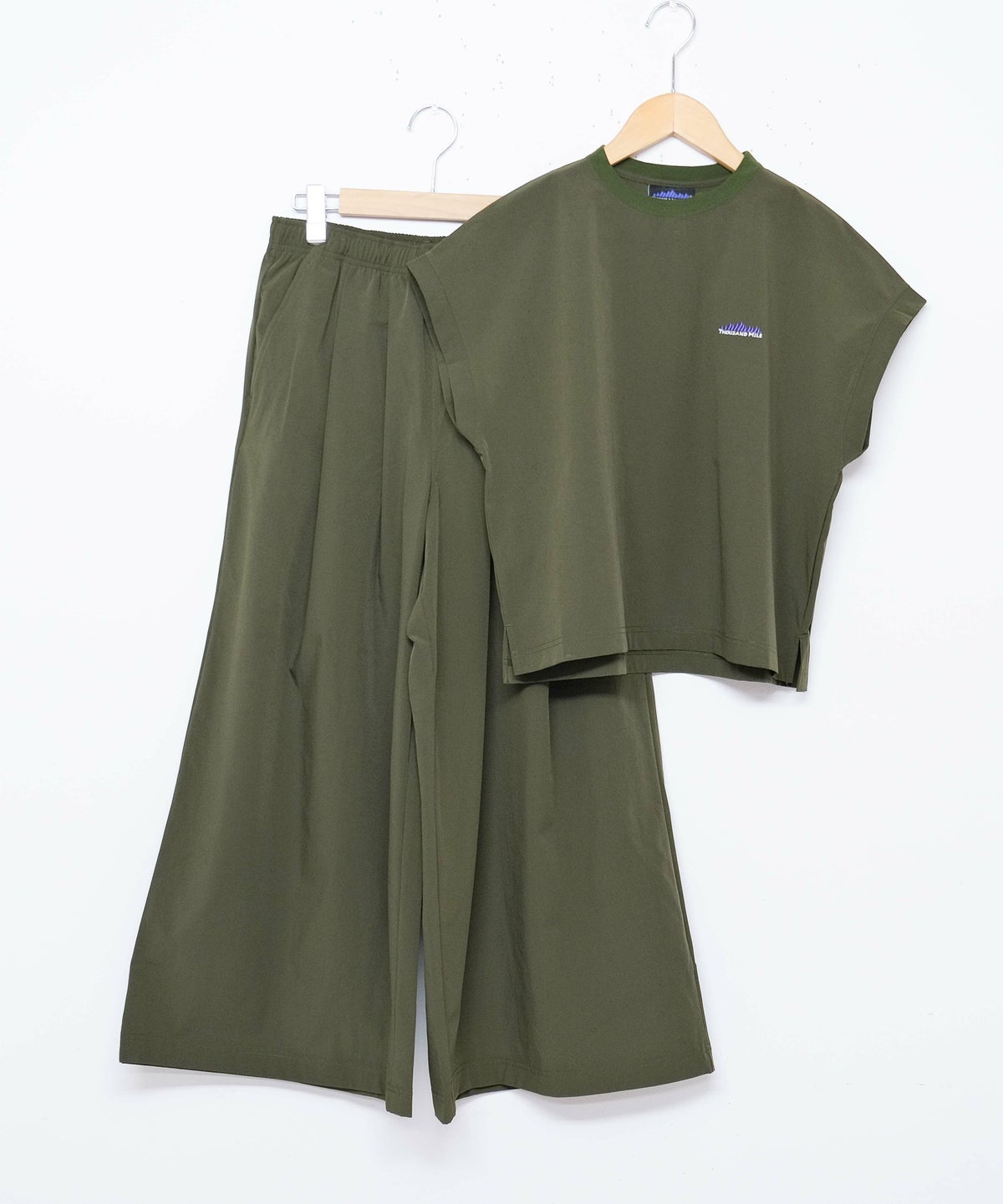 THOUSAND MILE｜フレンチスリーブシャツ＆ワイドパンツセット [[TM251NP00042]][D]