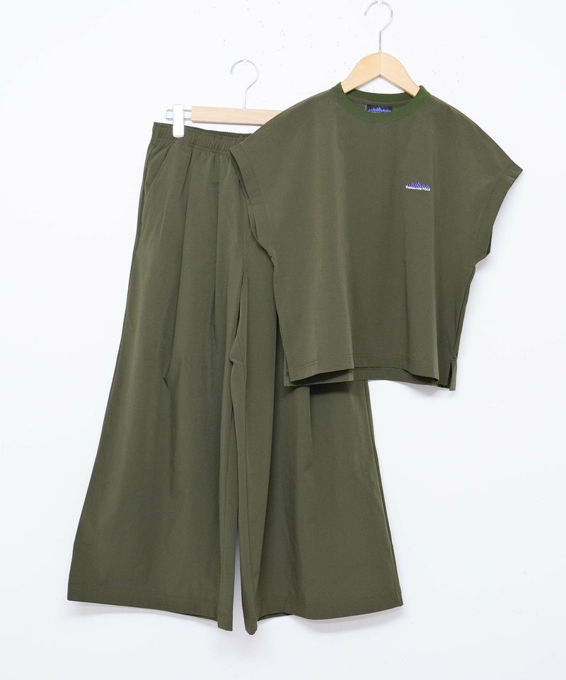 THOUSAND MILE｜フレンチスリーブシャツ＆ワイドパンツセット [[TM251NP00042]][D]