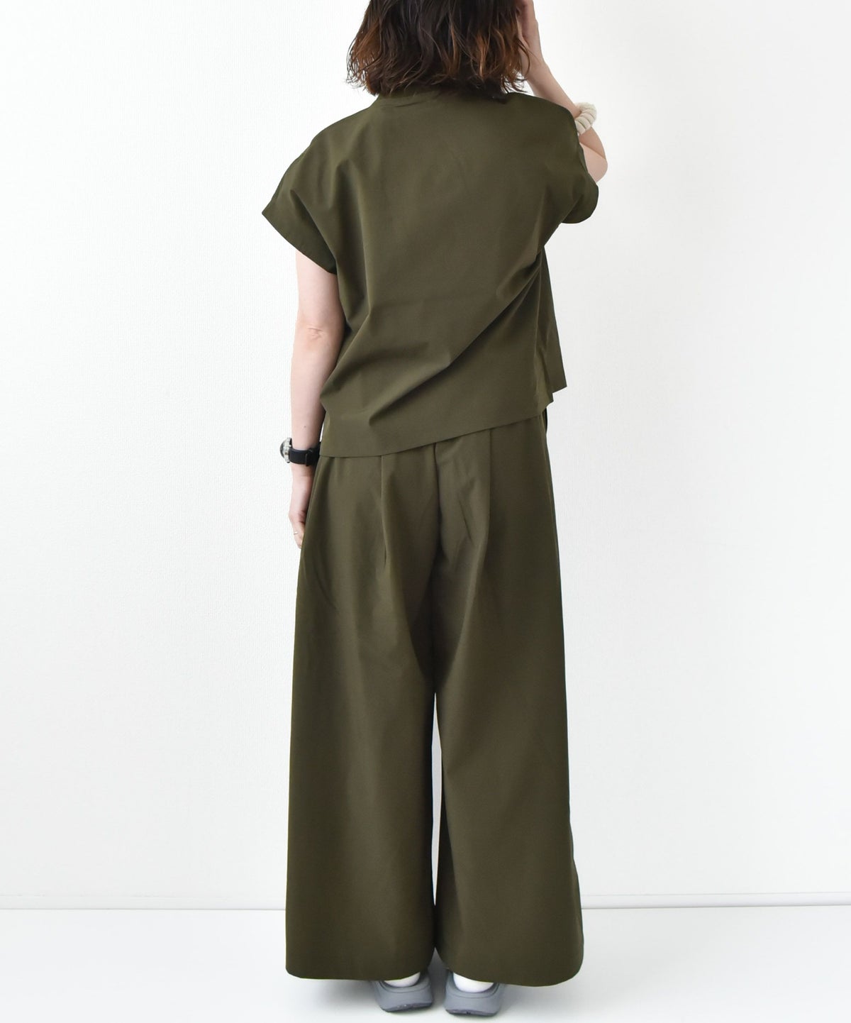 THOUSAND MILE｜フレンチスリーブシャツ＆ワイドパンツセット [[TM251NP00042]][D]