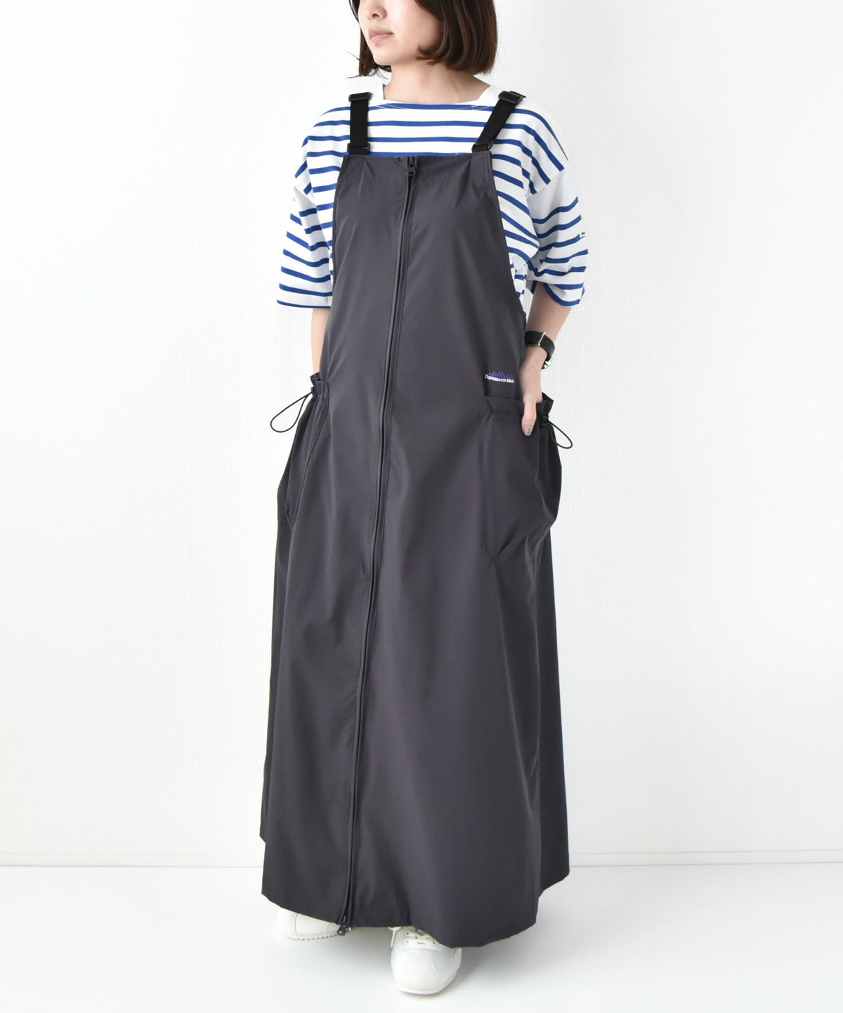 THOUSAND MILE｜フロントジップサロペットワンピース [[TM251NP00062]][D]