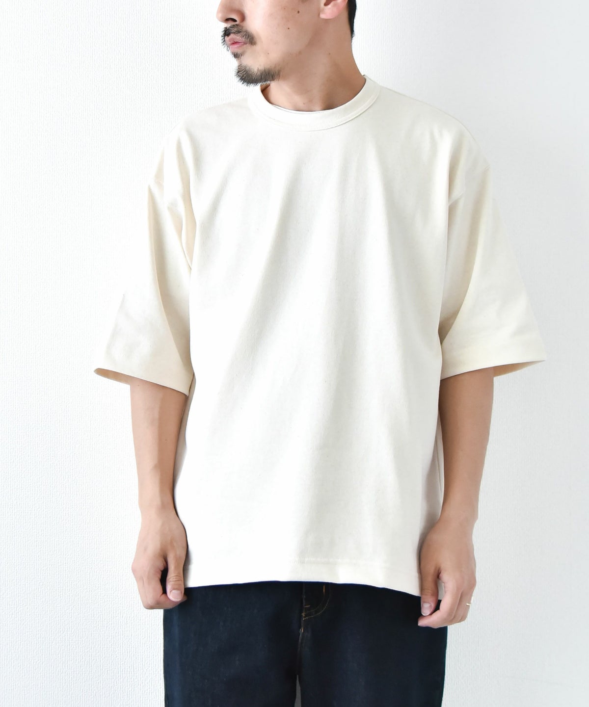 Audience｜バスク天竺クルーネックハーフスリーブバルーンTシャツ [[AUD6593]][D]Audience｜バスク天竺クルーネックハーフスリーブバルーンTシャツ [[AUD6593]][D]