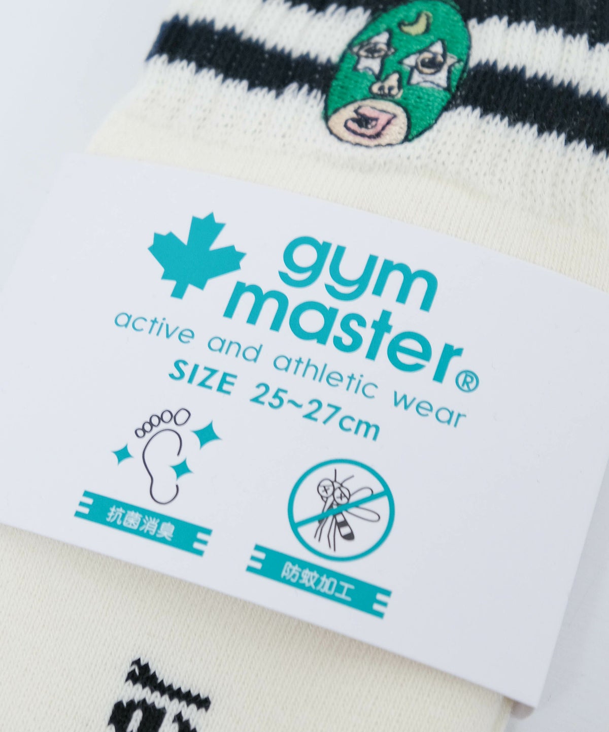 ジムマスター｜ハッピー刺繍ショートソックス [[G466624-25]][D]