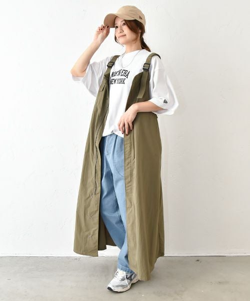 KIFFE｜ミリタリー2WAY サロペットスカート [[KF251TW00032]][C]KIFFE｜ミリタリー2WAY サロペットスカート [[KF251TW00032]][C]