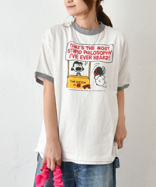 DENIM&DUNGAREE｜テンジクSNOOPY STUPID TEE [[22521493]][C]