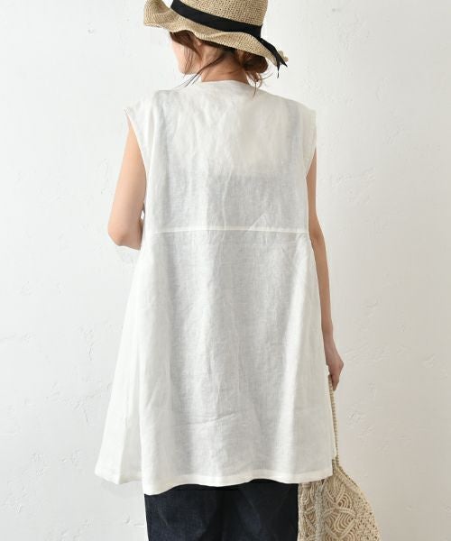 SUN VALLEY｜リネンベスト [[SK2061256]][C]